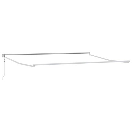 Elektrisch uitschuifbaar zonnescherm frame Wit 4 x 2 m 1