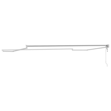 Elektrisch uitschuifbaar zonnescherm frame Wit 4 x 2 m 4