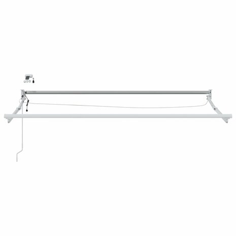 Elektrisch uitschuifbaar zonnescherm frame Wit 2,5 x 2 m 3