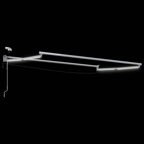 Elektrisch uitschuifbaar zonnescherm frame Wit 3 x 2 m 2