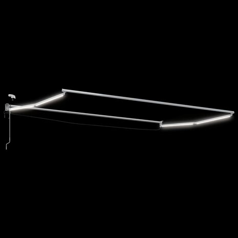 Elektrisch uitschuifbaar zonnescherm frame Wit 5 x 3 m 2