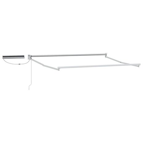 Elektrisch uitschuifbaar zonnescherm frame Wit 3,5 x 2,5 m 1