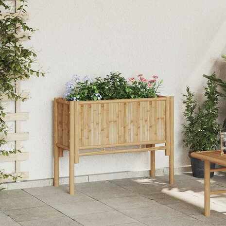 Verhoogde tuinbak Bruin 90 x 35 x 70 cm Bamboe 1