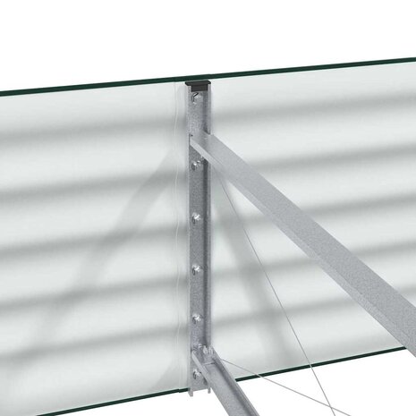Verhoogde tuinbak Groen 240 x 80 x 44 cm Staal 9