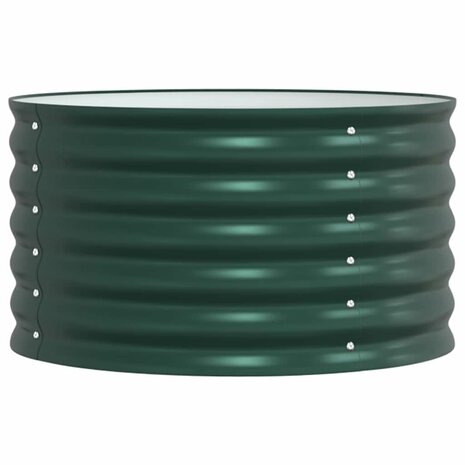 Verhoogde tuinbak Groen 80 x 80 x 44 cm Staal 2