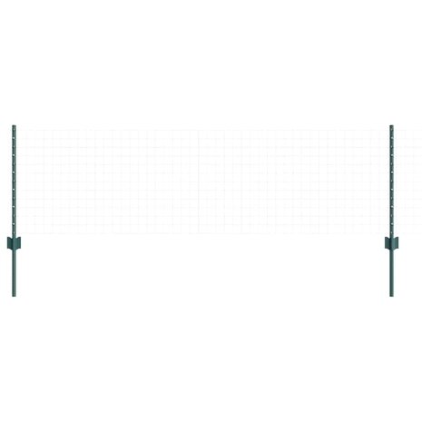 Afrasteringspaal 5 pcs Groen 100 cm Staal 3