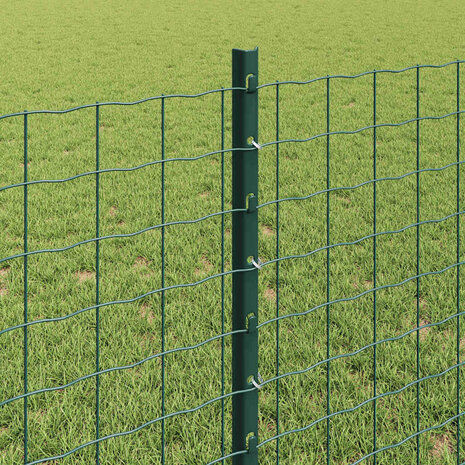 Afrasteringspaal 5 pcs Groen 120 cm Staal 4