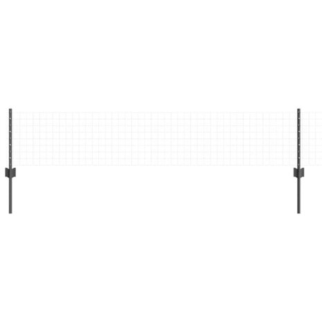 Afrasteringspaal 5 pcs Grijs 40 cm Staal 3