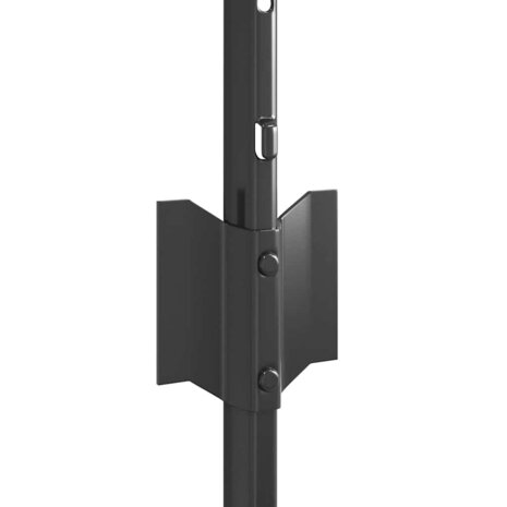 Afrasteringspaal 5 pcs Grijs 40 cm Staal 5