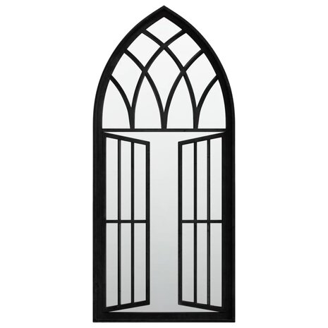 Spiegel 100x45 cm ijzer zwart 2