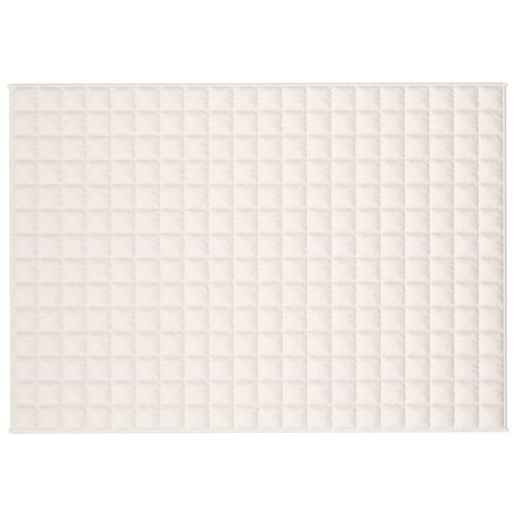 Verzwaringsdeken 137x200 cm 6 kg stof lichtcr&egrave;mekleurig 3