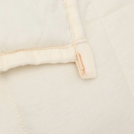 Verzwaringsdeken 138x200 cm 6 kg stof lichtcr&egrave;mekleurig 5