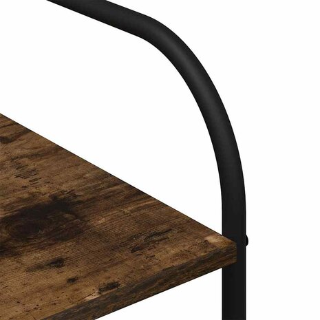 Kledingrek met plank Bruin Eiken 120 x 44 x 160 cm Bewerkt hout 9