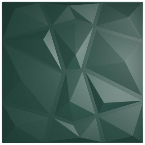 Wandpanelen 48 pcs Groen 50 x 50 cm XPS Schuim 4