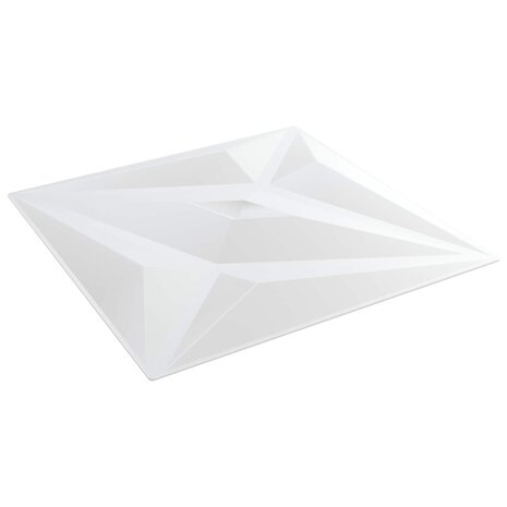 Wandpanelen Ster 12 pcs Witte Ster 50 x 50 cm XPS Schuim 1