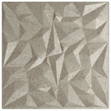 Wandpanelen 48 pcs Amethist Beton 50 x 50 cm XPS Schuim 3