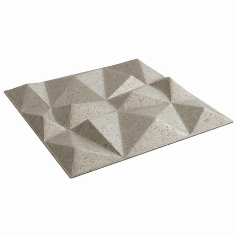 Wandpanelen 12 pcs Diamant Beton 50 x 50 cm XPS Schuim 1
