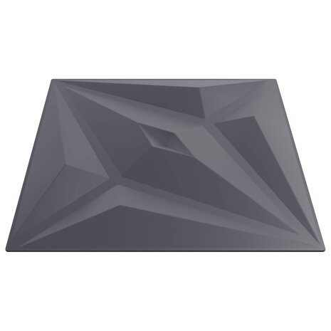 Wandpanelen Ster 48 pcs Ster Grijs 50 x 50 cm XPS Schuim 3