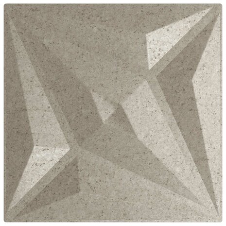 Wandpanelen Ster 12 pcs Ster Beton 50 x 50 cm XPS Schuim 4