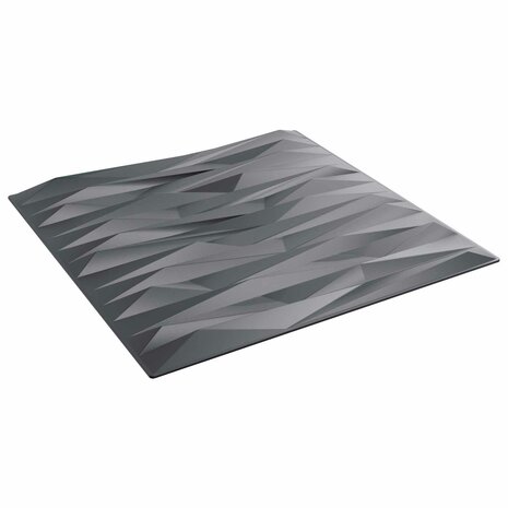 Wandpanelen 12 pcs Stone Grey 50 x 50 cm XPS Schuim 1