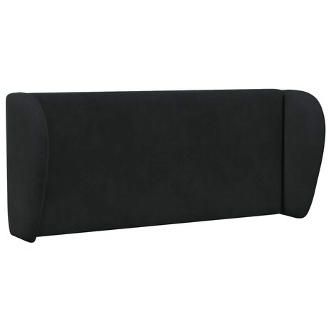 Hoofdbord oor Zwart 40 x 23 x 6 cm Fluweel 3
