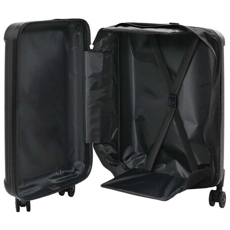 Koffer met slot Zwart 43 x 27 x 66 cm ABS Kunststof 2