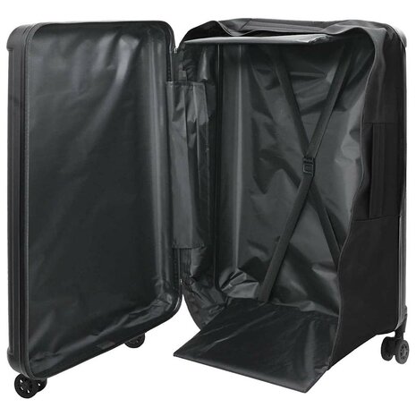 Koffer met slot Zwart 50 x 30 x 76 cm ABS Kunststof 2