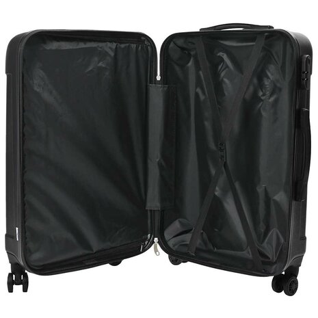Koffer met slot 3 pcs Zwart 50 x 31 x 78 cm ABS Kunststof 4