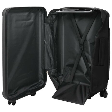 Koffer met slot Donkergrijs 43 x 27 x 66 cm ABS Kunststof 2