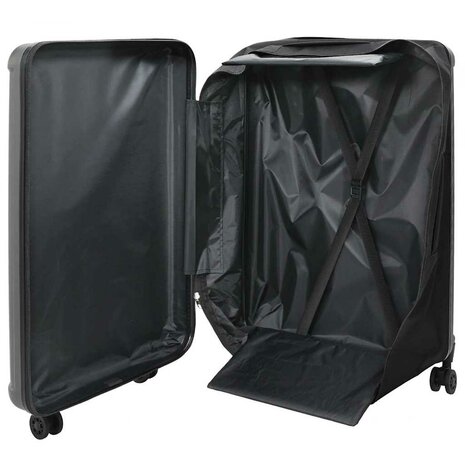 Koffer met slot Donkergrijs 50 x 30 x 76 cm ABS Kunststof 2