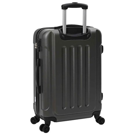 Koffer met slot 3 pcs Donkergrijs 50 x 31 x 78 cm ABS Kunststof 6
