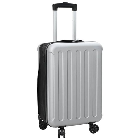 Koffer met slot Zilver 34 x 23 x 55.5 cm ABS Kunststof 1
