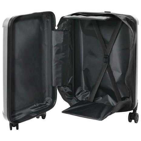 Koffer met slot Zilver 34 x 23 x 55.5 cm ABS Kunststof 2