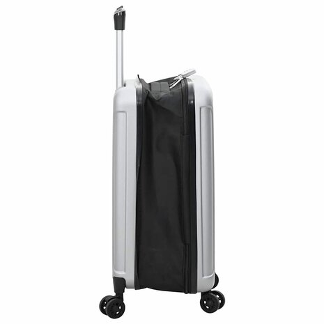 Koffer met slot Zilver 34 x 23 x 55.5 cm ABS Kunststof 4