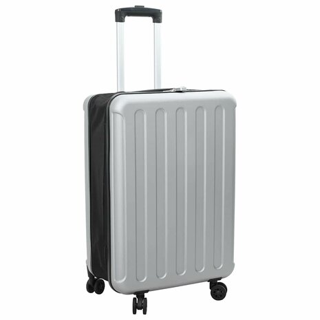 Koffer met slot Zilver 43 x 27 x 66 cm ABS Kunststof 1