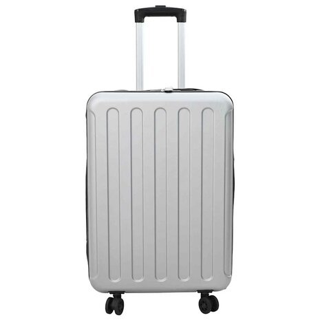 Koffer met slot Zilver 43 x 27 x 66 cm ABS Kunststof 3