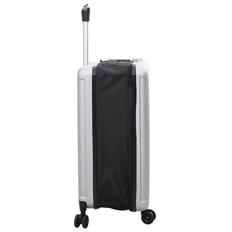 Koffer met slot Zilver 43 x 27 x 66 cm ABS Kunststof 4