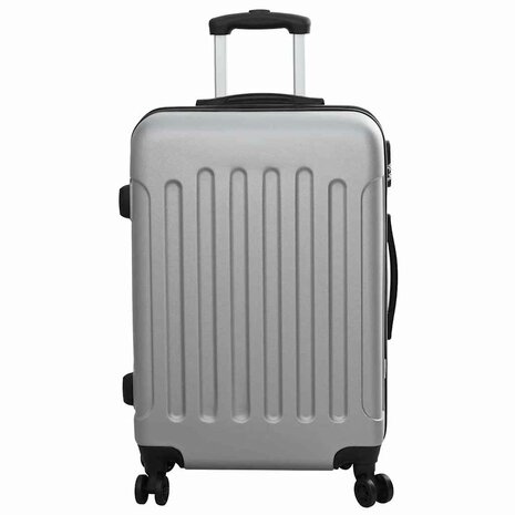 Koffer met slot 3 pcs Zilver 50 x 31 x 78 cm ABS Kunststof 4