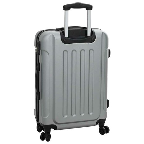 Koffer met slot 3 pcs Zilver 50 x 31 x 78 cm ABS Kunststof 6