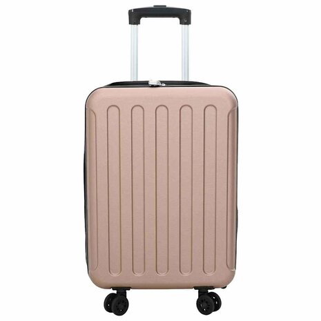 Koffer met slot Ros&eacute;goud 34 x 23 x 55.5 cm ABS Kunststof 3