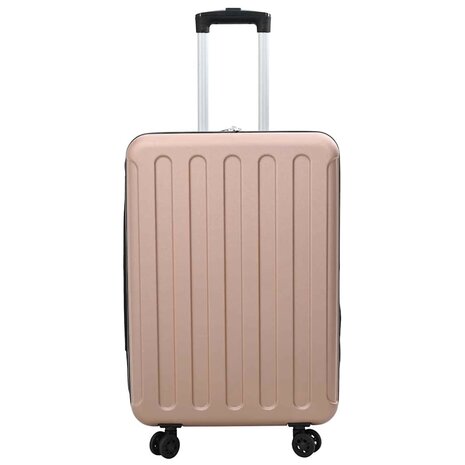 Koffer met slot Ros&eacute;goud 43 x 27 x 66 cm ABS Kunststof 3