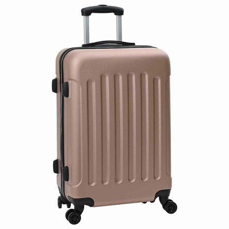 Koffer met slot 3 pcs Rose Gold 50 x 31 x 78 cm ABS Kunststof 2