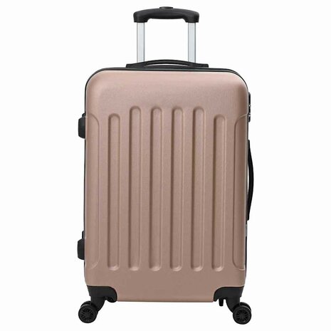 Koffer met slot 3 pcs Rose Gold 50 x 31 x 78 cm ABS Kunststof 3