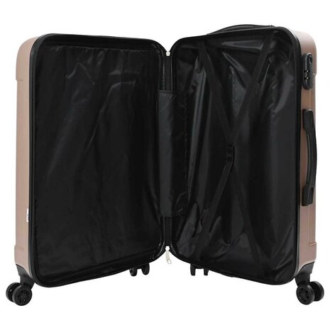 Koffer met slot 3 pcs Rose Gold 50 x 31 x 78 cm ABS Kunststof 4