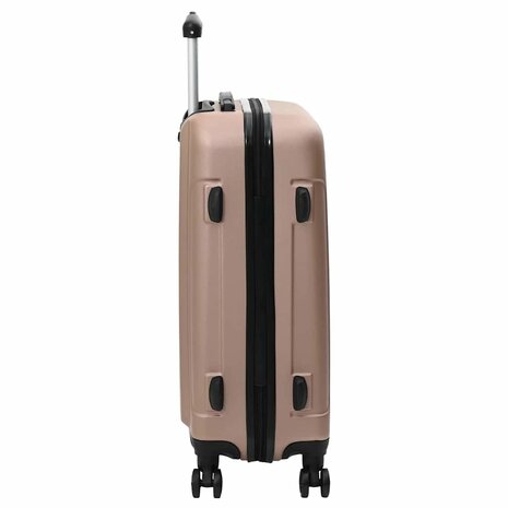 Koffer met slot 3 pcs Rose Gold 50 x 31 x 78 cm ABS Kunststof 5