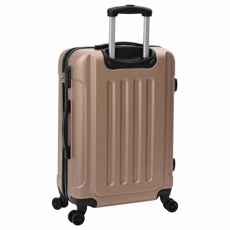 Koffer met slot 3 pcs Rose Gold 50 x 31 x 78 cm ABS Kunststof 6