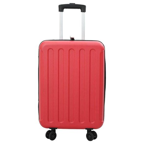 Koffer met slot Rood 34 x 23 x 55.5 cm ABS Kunststof 2