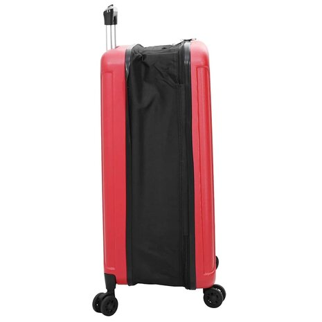 Koffer met slot Rood 50 x 30 x 76 cm ABS Kunststof 4