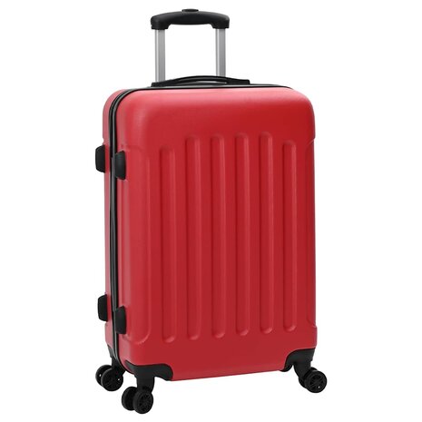 Koffer met slot 3 pcs Rood 50 x 31 x 78 cm ABS Kunststof 2