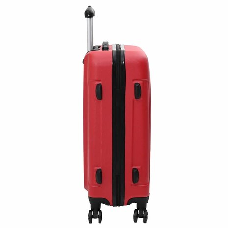 Koffer met slot 3 pcs Rood 50 x 31 x 78 cm ABS Kunststof 5